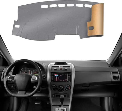 Miniatura 31 de Alfombrilla Cobertora para Salpicadero Compatible con Toyota Sienna 2010-2004 (Sin Modelos HUD), Alfombrilla Antirreflejos para Salpicadero