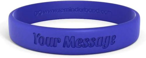 Miniatura 34 de Reminderband - Pulsera clásica de silicona 100% personalizada – Pulsera de goma de silicona personalizada – Personalizable, eventos, regalos, apoyo