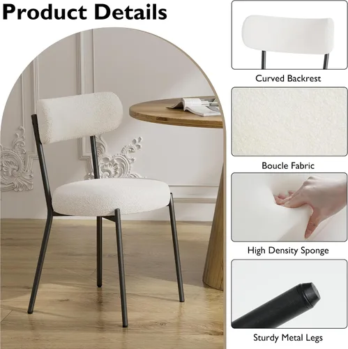 Miniatura 8 de RGZ Juego de mesa de comedor oval moderna de 71", juego de mesa y sillas de 7 piezas para 6, juego de mesa de cocina de mármol sintético y 6 sillas
