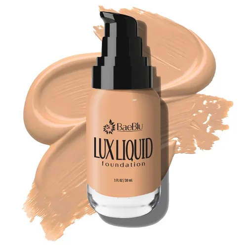 Miniatura 12 de BaeBlu LUX - Maquillaje líquido orgánico de base – Cobertura media 100% natural con acabado natural – Vegano y sin gluten para todo tipo de piel, 1