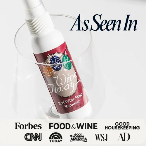 Miniatura 9 de Wine Away Paquete de spray removedor de manchas de vino tinto, solución limpiadora de tela, tapicería y alfombras, elimina manchas de vino y manchas