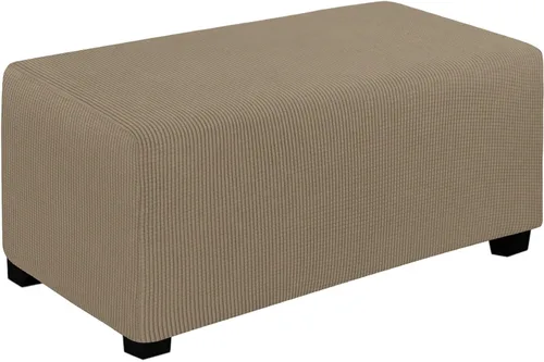 Miniatura 8 de Easy-Going Funda Elástica para Otomana Taburete de Almacenamiento Plegable Protector de Muebles Funda Rectangular Suave con Parte Inferior Elástica