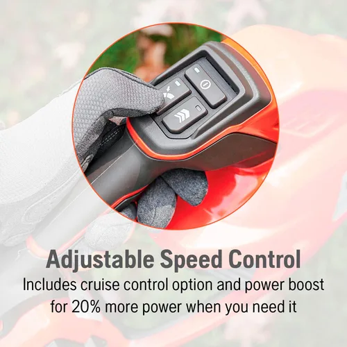 Miniatura 7 de Husqvarna Soplador de hojas inalámbrico alimentado por batería de 230iB, soplador de hojas eléctrico de 136 MPH 650 CFM con motor sin escobillas