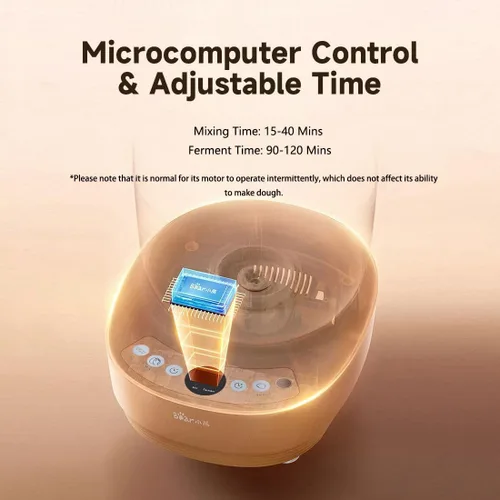 Miniatura 2 de Bear - Máquina de masa eléctrica de 3.7 cuartos de galón con función de fermentación, fabricada con acero inoxidable 304 para pizza y masa de pan