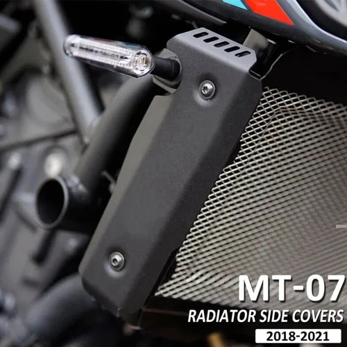 Miniatura 4 de Accesorios de motocicleta Cubiertas laterales de radiador Protector de rejilla de radiador para MT 07 MT07 FZ 07 FZ07 2018 2019 2020 2021