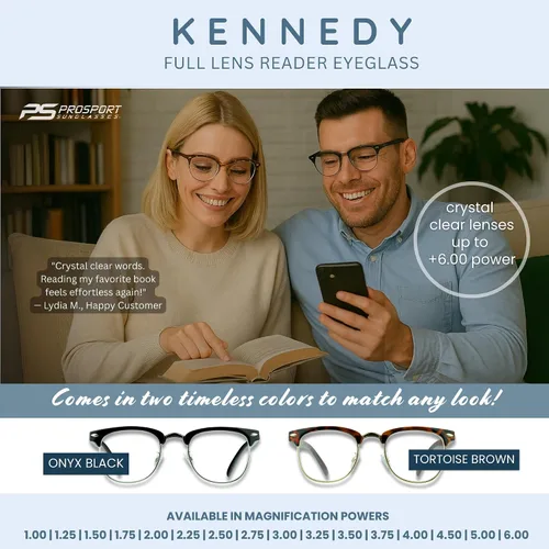 Miniatura 3 de proSPORT Gafas de lectura con montura de cuerno, vintage, clásicas, semi sin montura para hombres y mujeres, 2 pares combinados