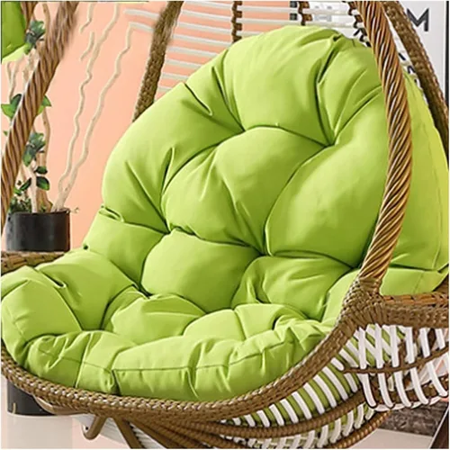 Miniatura 12 de Cojín de columpio para silla de huevo de ratán, para exteriores e interiores, reemplazo de cojín para silla de huevo, lavable y grueso, cojines