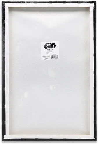 Miniatura 3 de Open Road Brands Disney Star Wars Mandalorian Gallery - Lienzo decorativo para pared, pintura mandaloriana en blanco y negro para cueva de hombre