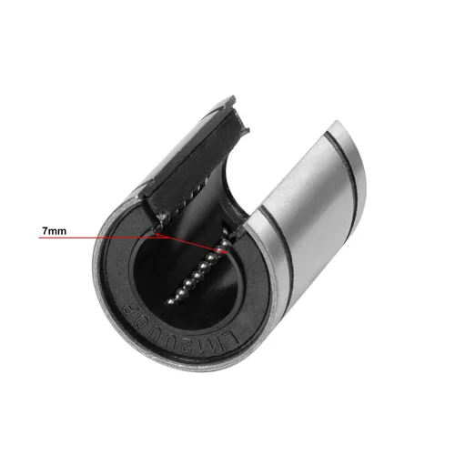 Miniatura 3 de uxcell LM12UUOP Rodamientos lineales de bolas tipo abierto, diámetro de diámetro de 0.472 in, 0.827 in de diámetro exterior, 1.181 in de longitud