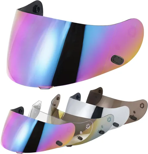 VCOROS Casco de motocicleta, visera de repuesto para casco HJC HJ-09 CL-15 CL-17 CL-16 CL-SP AC-12 FS-10 CS-R1 IS-16 CS-R2 Shield Arcoíris