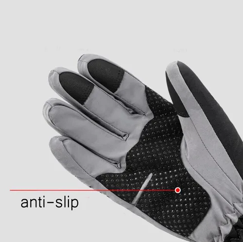 Miniatura 4 de IPENNY Guantes de esquí de invierno para mujer y hombre, guantes cálidos para pantalla táctil, guantes de clima frío, impermeables, resistentes al