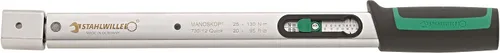 Miniatura 2 de Stahlwille Llave dinamométrica 730, tamaño a/5, 6-50Nm, inserto de 0.354x0.472 in, 12.402 in de largo, con soporte para herramientas de inserción