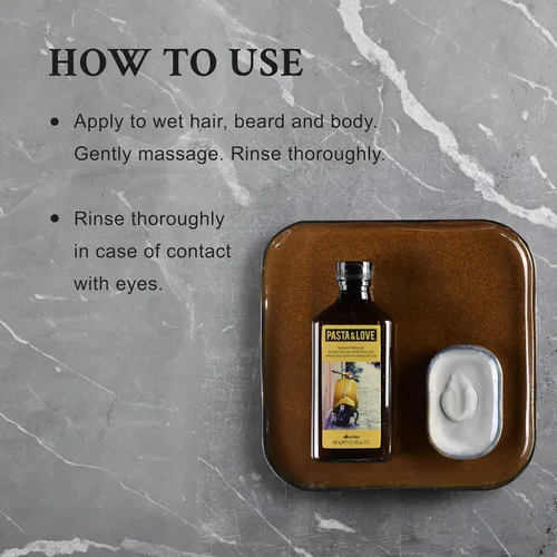 Miniatura 4 de Davines Pasta & Love Hair Beard & Body Wash, limpiador hidratante 3 en 1, elimina suavemente las impurezas y suaviza el cabello y la piel sin