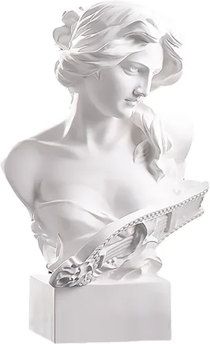 Miniatura 12 de Estatua griega de la diosa de Venus de 8.6 pulgadas, mitología griega romana clásica, estatua de busto de cabeza, estatua de resina para el hogar