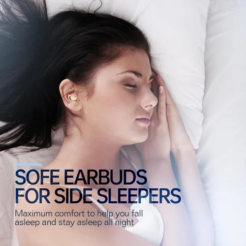 Miniatura 2 de Audífonos invisibles para dormir, pequeños y cómodos con bloqueo de ruido, auriculares inalámbricos Bluetooth 5.3, audífonos internos para dormir