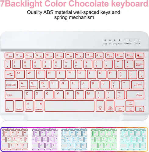 Miniatura 4 de besky Funda de teclado para iPad Air de 11 pulgadas con teclado M3/M2 (2025/2024) y serie Air (6ª/5ª/4ª generación), para iPad Pro 11