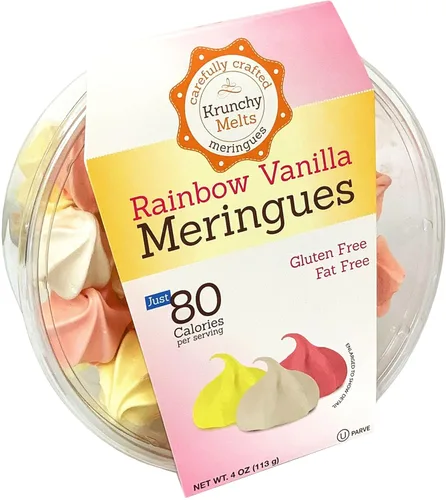 Miniatura 31 de Krunchy Melts Galletas originales de merengue Sabor vainilla de Halloween Solo 90 calorías por porción Sin grasa, sin gluten, sin lácteos
