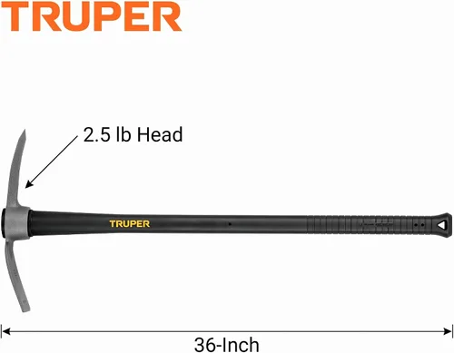 Miniatura 2 de Azadón cortador Truper 31612 2-1/2 libras, mango de madera, 36", Asa de fibra de vidrio