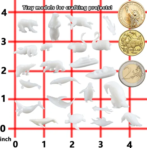 Miniatura 3 de Micro Landscape Model - Llenador miniatura para fundición de resina, paquete de 23 Pack de 23 Ocean and Nature