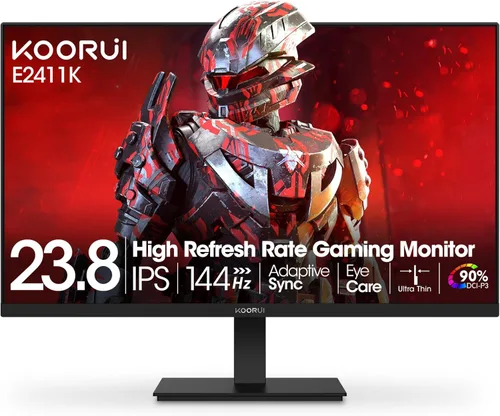 Miniatura 13 de KOORUI Monitor de juegos curvo ultraancho WQHD 3440×1440 de 34 pulgadas, 180Hz 1000R- PIP/PBP, 1ms(MPRT), HDR400, DCI-P3 95%, FreeSync Premium, 1 x