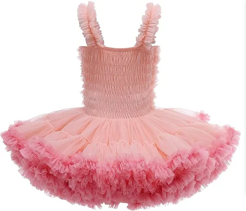 Miniatura 2 de Super Fairy Baby Girl's Tutus Dress Toddler Lace Tulle Ballet Skirt Birthday Party Dress Up