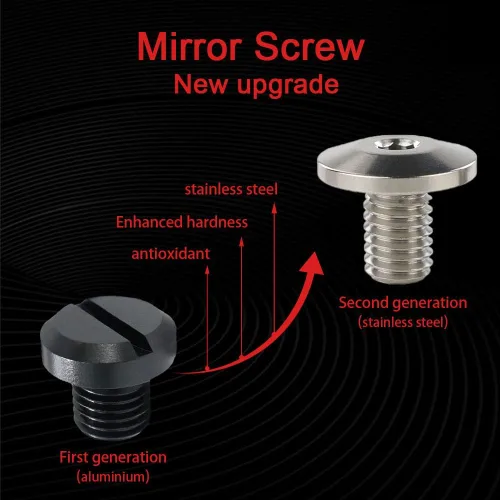 Miniatura 3 de Tornillos de acero inoxidable para orificios de espejo de motocicleta, ajuste universal para Svartpilen/Vitpilen, CB500F/CRF250L, FZ-09/Tenere 700