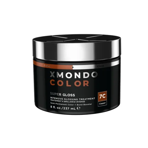 Miniatura 16 de XMONDO Color Dark Ash Blonde - Máscara de depósito de color rubio ceniza y tinte semipermanente para el cabello, súper brillante, impregnado