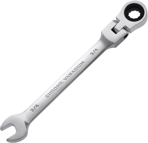 Miniatura 13 de B4B BANG 4 BUCK Llave de trinquete 9/16, llave combinada de trinquete de cabeza flexible, grado industrial, 72 dientes, caja de trinquete de 12