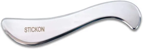 STICKON Herramienta de masaje de raspado Gua Sha de acero inoxidable, herramientas IASTM, gran herramienta de movilización de tejidos blandos (forma