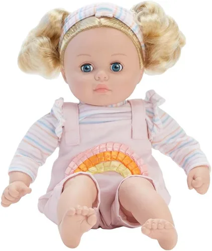 Madame Alexander Muñeca My Little Girl Rainbow Overalls de 14 pulgadas, tono de piel claro