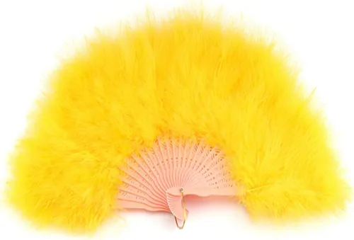Miniatura 4 de Shekyeon Abanico de plumas de Marabou estilo años 20, estilo vintage, plegable, ventilador de mano para espectáculos de baile de disfraces, Verde