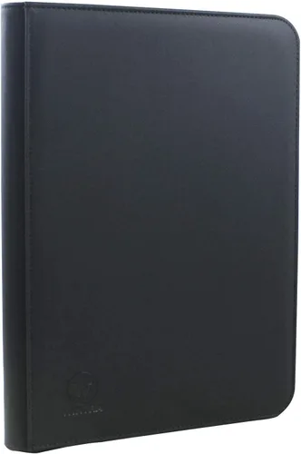 Miniatura 5 de Carpeta de cartas de juego con cremallera negra de 360 bolsillos de alta calidad, álbum resistente para tarjetas intercambiables, carpeta
