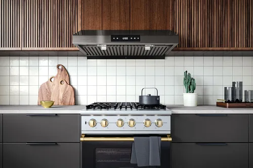 Miniatura 2 de Hauslane Campana extractora debajo del gabinete de 30 pulgadas, campana extractora de acero inoxidable con conductos, campana de ventilación