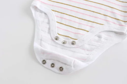 Miniatura 5 de Kiddiezoom Conjunto de ropa unisex de manga corta para bebé recién nacido