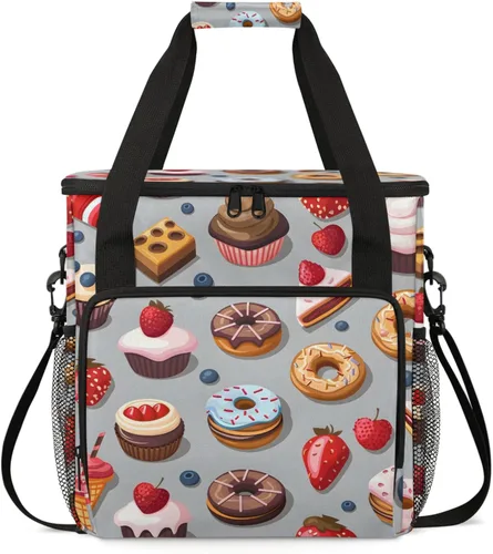 Miniatura 10 de Bolsa de viaje para cafetera Keurig K-Mini/K-Mini Plus con aislamiento impermeable con bolsillos para K-Cup portátil de una sola porción