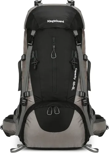 Miniatura 12 de Mochila de 70 L para Camping, Senderismo, Escalada al Aire Libre con Funda Impermeable para Lluvia Verde Armada (ArmyGreen)