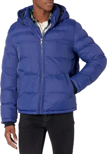 Miniatura 18 de Tommy Hilfiger - Chaqueta acolchada con capucha de relleno alternativo para hombre (tallas estándar y para personas grandes y altas)