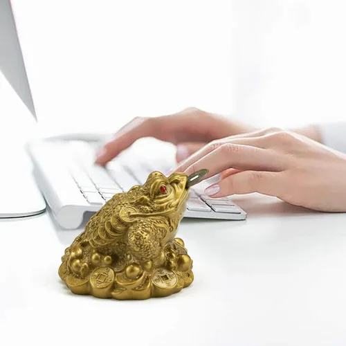 Miniatura 8 de Wschic Rana de Dinero Feng Shui, Decoración de Sapo de Dinero de la Suerte, Ideal para Atraer Riqueza