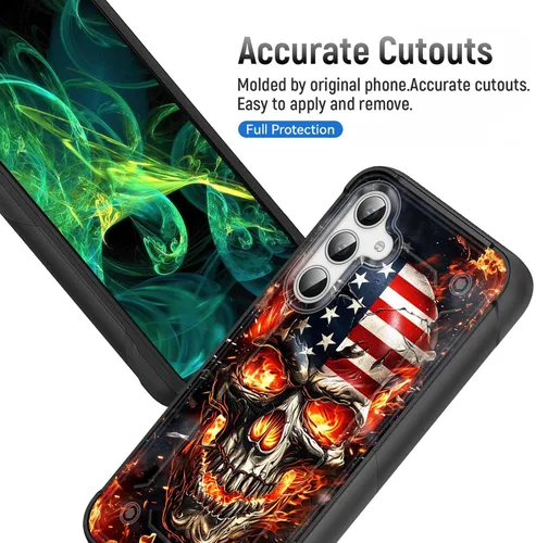 Miniatura 4 de Funda para Galaxy S25, resistente de doble capa de policarbonato duro y silicona suave, resistente a prueba de golpes, funda protectora para Samsung