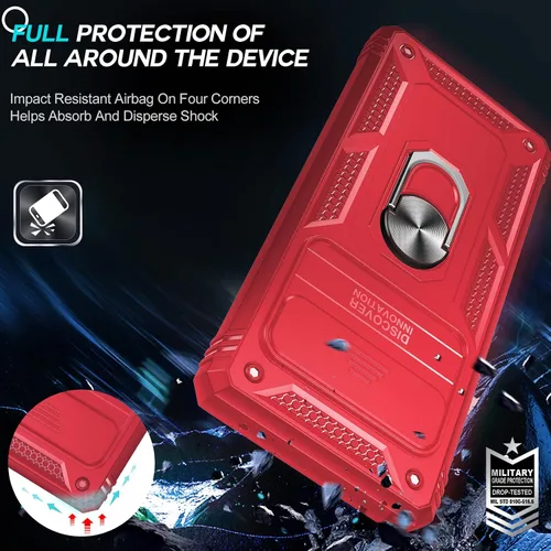 Miniatura 6 de LeYi Funda para Google Pixel 6 Pro: Funda para Pixel 6 Pro con cubierta de cámara deslizante, funda de teléfono de grado militar de cuerpo completo