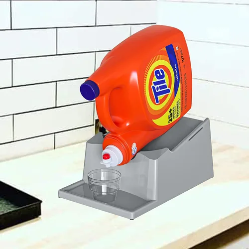 Miniatura 4 de Skywin TidyFriend - Dispensador de detergente líquido sin derrames, soporte dispensador de jabón para ropa con bandeja de goteo para organización