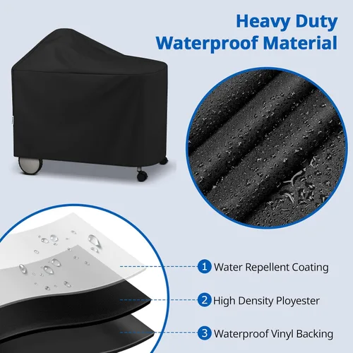 Miniatura 4 de SunPatio Funda impermeable para parrilla Weber de 22 pulgadas para parrilla Weber Performer Premium Deluxe, RecTeq, Char-Griller, en comparación