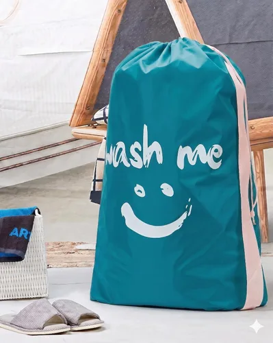 Miniatura 2 de HOMEST XL Wash Me - Bolsa de lavandería de viaje, organizador de ropa sucia, lo suficientemente grande como para contener 4 cargas de ropa, fácil