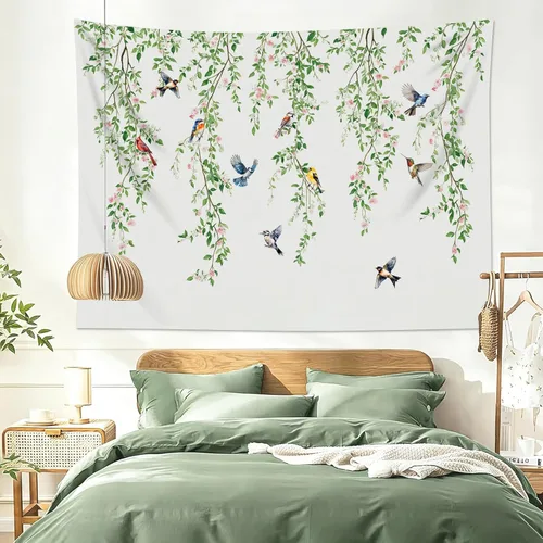 Miniatura 26 de HVEST Tapiz de fase lunar para colgar en la pared, cielo morado con nubes, estrellas, decoración de pared celestial, paisaje natural, decoración