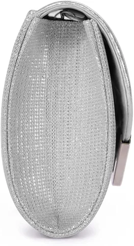 Miniatura 7 de ERIJUNOR Bolso de mano para mujer, clásico sobre de noche, brillante, fiesta de novia, baile de graduación, bolso cruzado