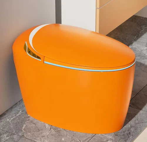 Miniatura 13 de WinZo Inodoro Bidé con Instalación de 10", Inodoro Inteligente con Bidé, Forma Ovalada Moderna, Apertura/Descarga Automática, Asiento Calefaccionado