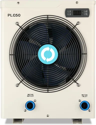 ECOPOOLTECH Calentador de piscina sobre el suelo EU50, máximo 16184 BTU, bombas de calor de piscina de hasta 5000 galones, se adapta a piscinas de