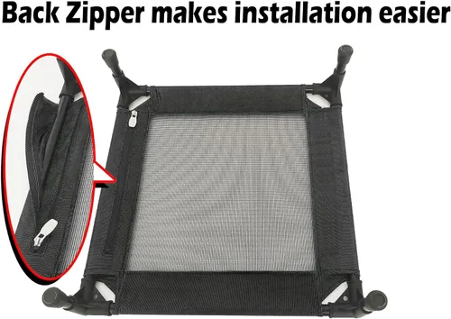 Miniatura 5 de Pozico Cama elevada para mascotas con malla transpirable para gatos y perros pequeños, cuna refrescante elevada para cachorros y gatitos, 18.9 x