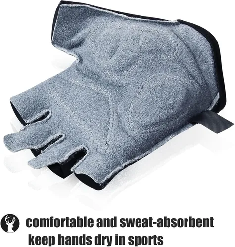 Miniatura 3 de OZERO Guantes de ciclismo sin dedos para hombres y mujeres guantes de bicicleta de montaña para montar entrenamiento motocicleta