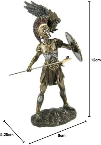 Miniatura 7 de Atenea diosa griega bronceada estatua escultura Minerva